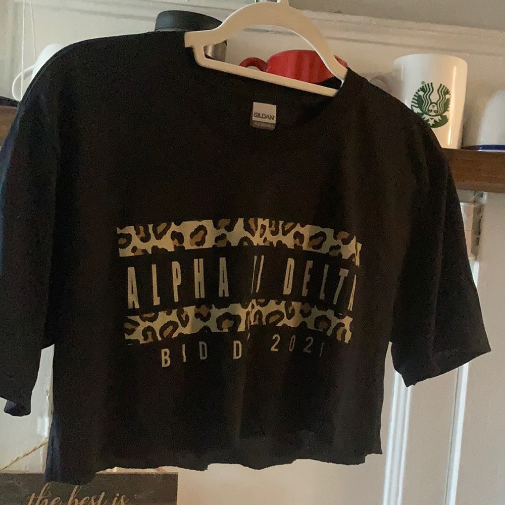 Alpha XI delta crop top+2 bonus shirts
